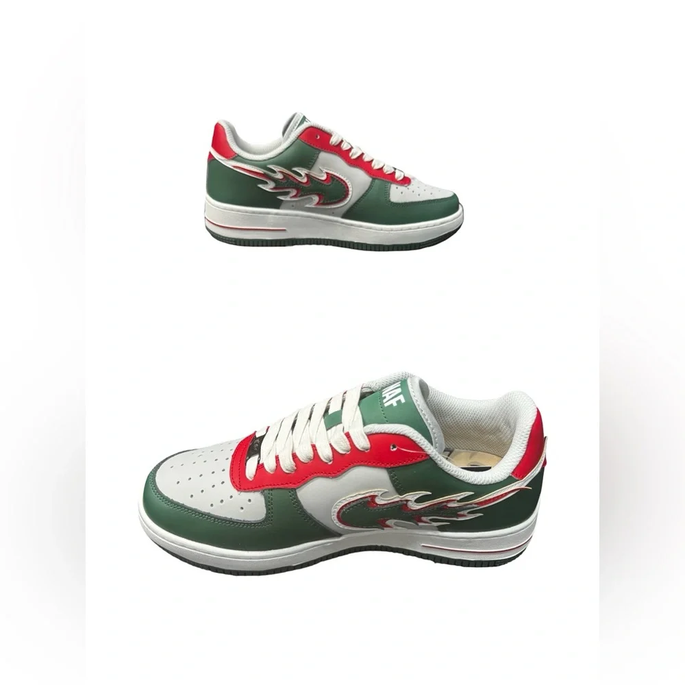 NAF AF1 Christmas Edition Sneakers Mens 8 Holiday Limited BNIB Rare Streetwear!!